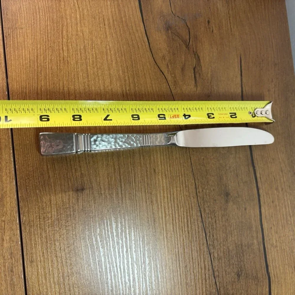 Gorham Stainless Dinner Knife BALUSTER Japan Hammered Design Studios